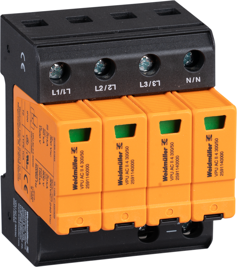 Überspannungsableiter Weidmüller VPU AC II 4 300/50