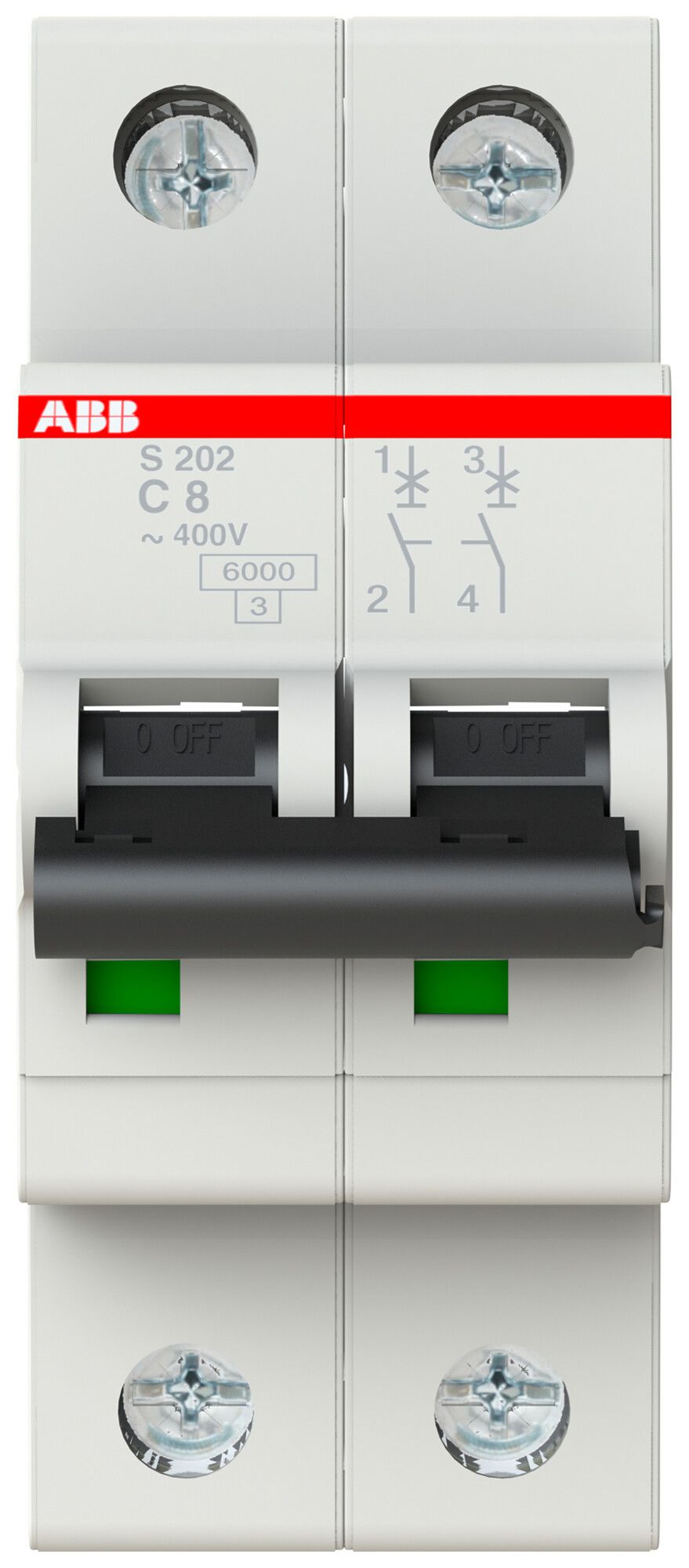 Leitungsschutzschalter ABB S202-C8 8A C 6kA