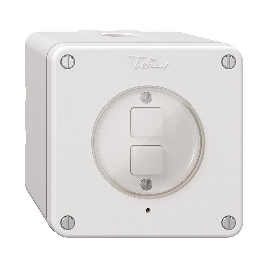 Poussoir KNX NAP 2× NEVO RGB avec sonde de température blanc