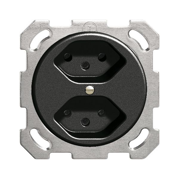 Prise ENC FH 2×T13/1S noir