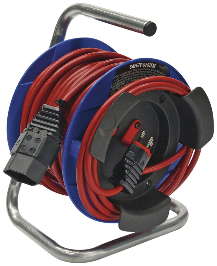 Kabelrolle Kompakt 180 Ø180mm 1×T13 15m H05VV-F 3×1mm² rt