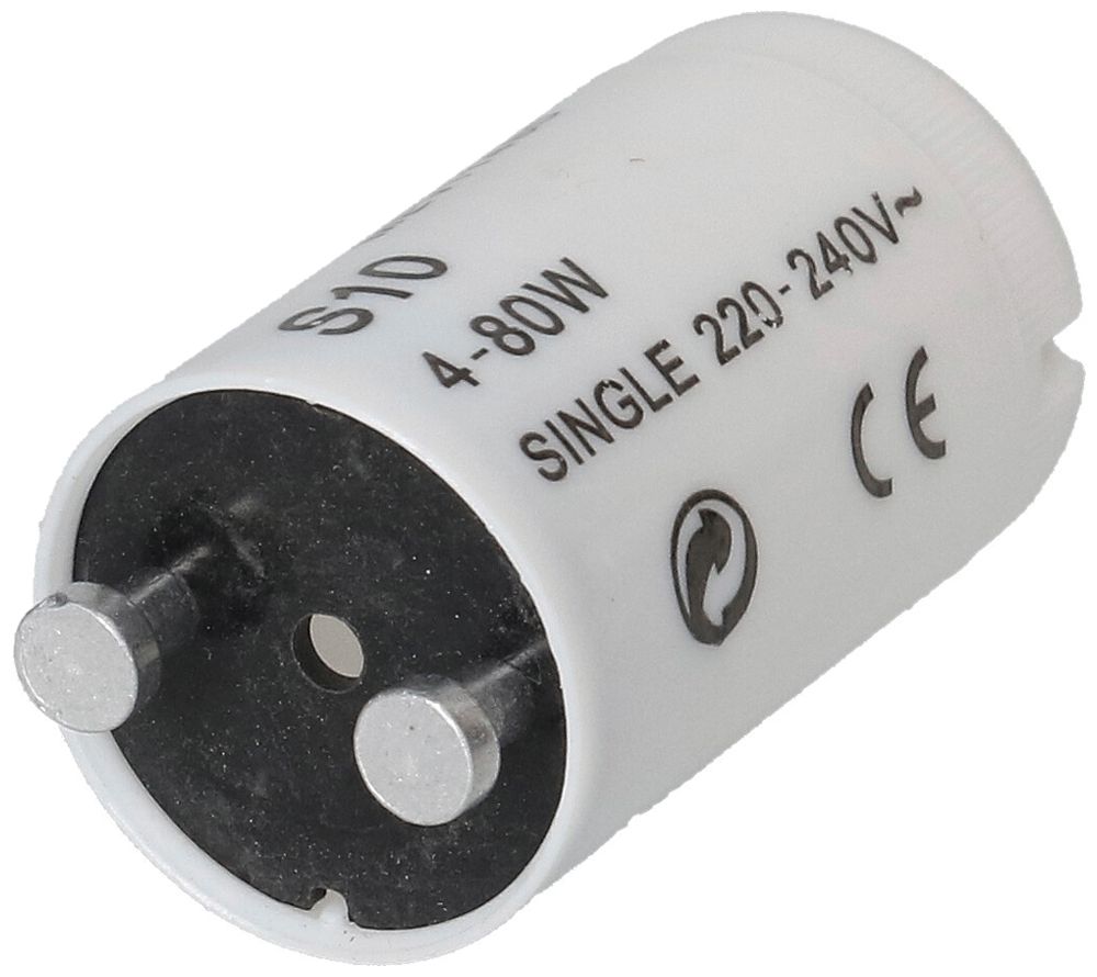 Starter di rimpiazzo MH BUILD S10 per lampada fluorescente singolo 4…80W