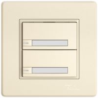 UP-Universaltaster EDIZIO.liv UNI SNAPFIX® 5…48V m.LED blau 2× 1-Tbed.Pap.cr