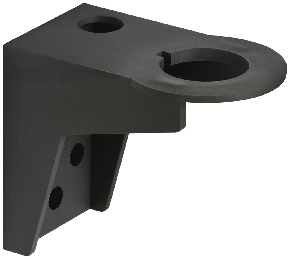 Équerre WERMA WM, p.colonne de signalisation, montage sur rail profilé WM, noir