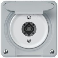 Schlüsselschwenktaster robusto 2P 2NO 20A 250V 86×86mm grau