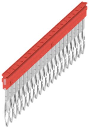 Querverbinder Weidmüller ZQV 2.5N/20 gesteckt 20L 5.1mm isoliert 24A rot