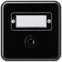 UP-Sonnerietaster basico schwarz mit Namensschild