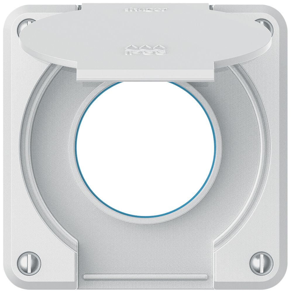 Partie supérieure robusto pour prise IP55 avec joint rond blanc