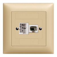 UP-Dose xDSL RJ45/TT83 sand ITplus EDIZIOdue mit Filter