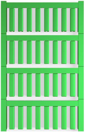 Marqueur de conducteur Weidmüller MultiCard VT SF p.Ø3…3.7mm 21×4.6mm PA66 vert