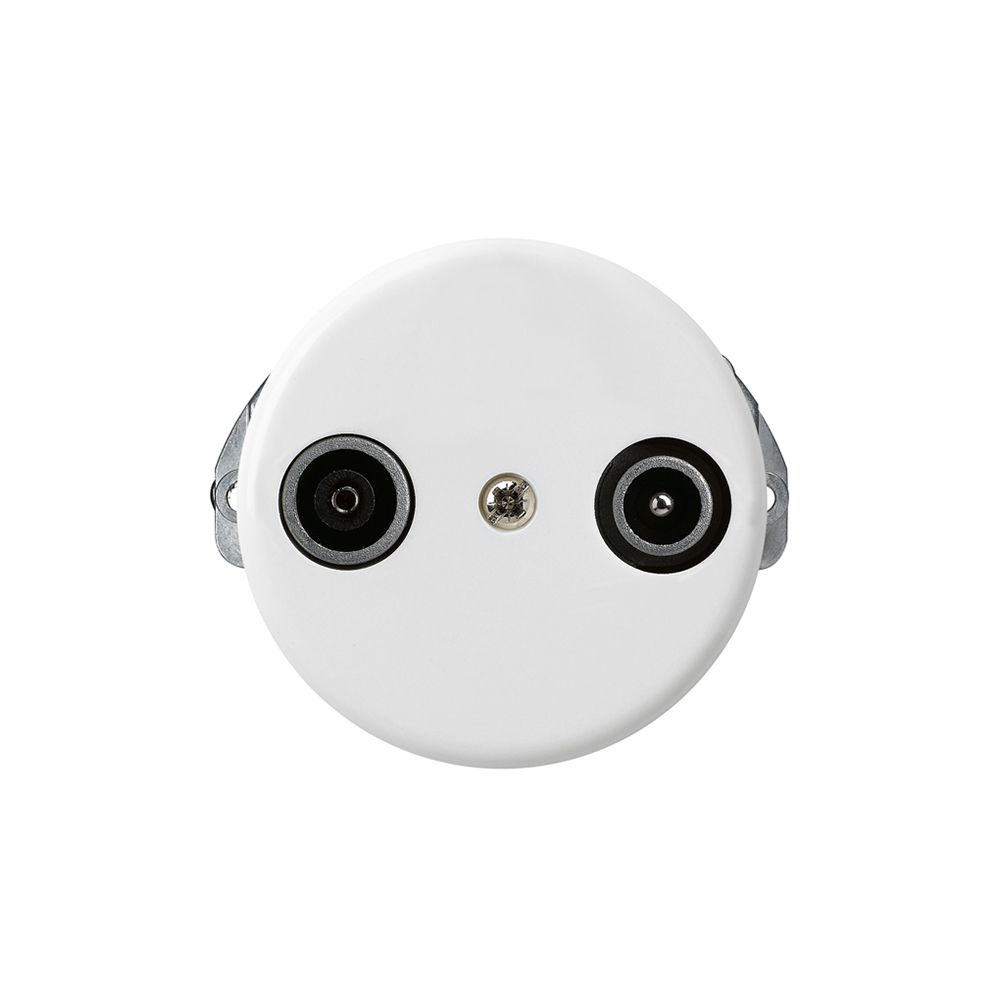 UP-Antennendose basico TV-R 23dB Durchgangsdose weiss