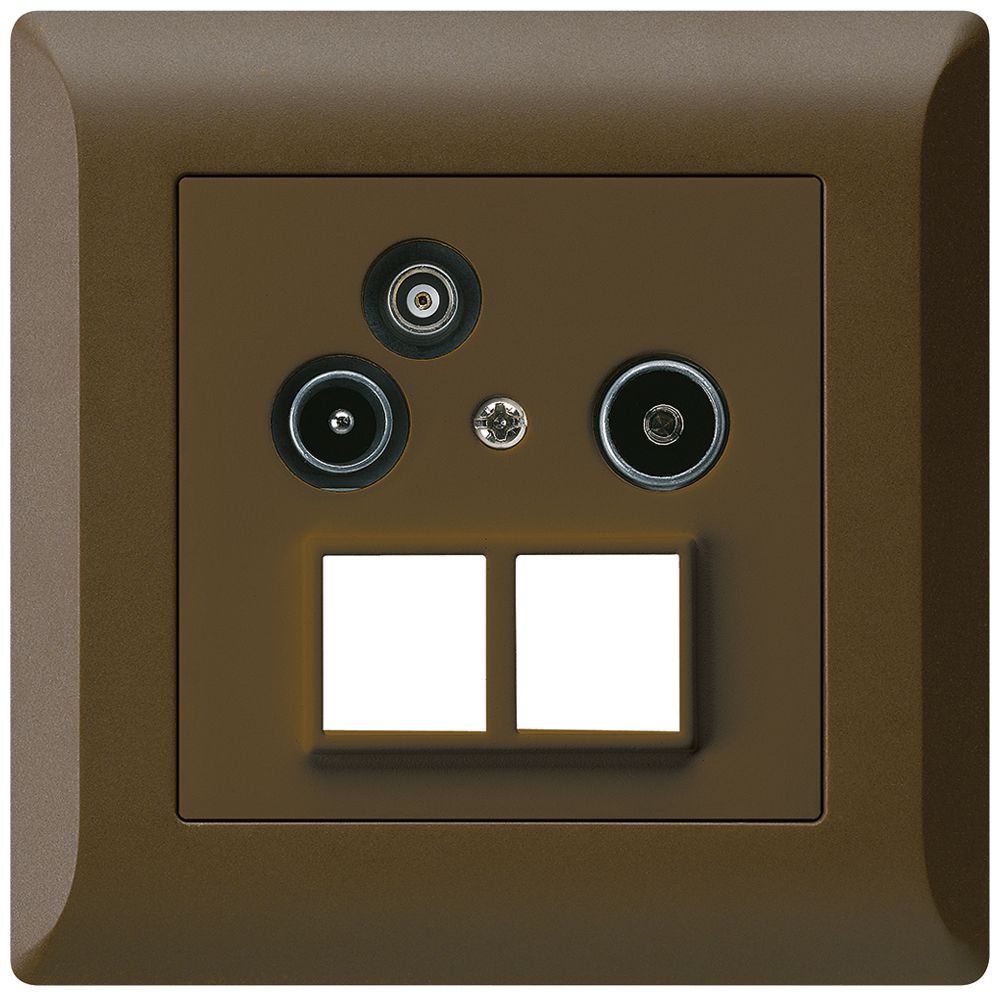 UP-Antennendose R/TV-Daten kallysto.line HMS 2GHz 4dB braun