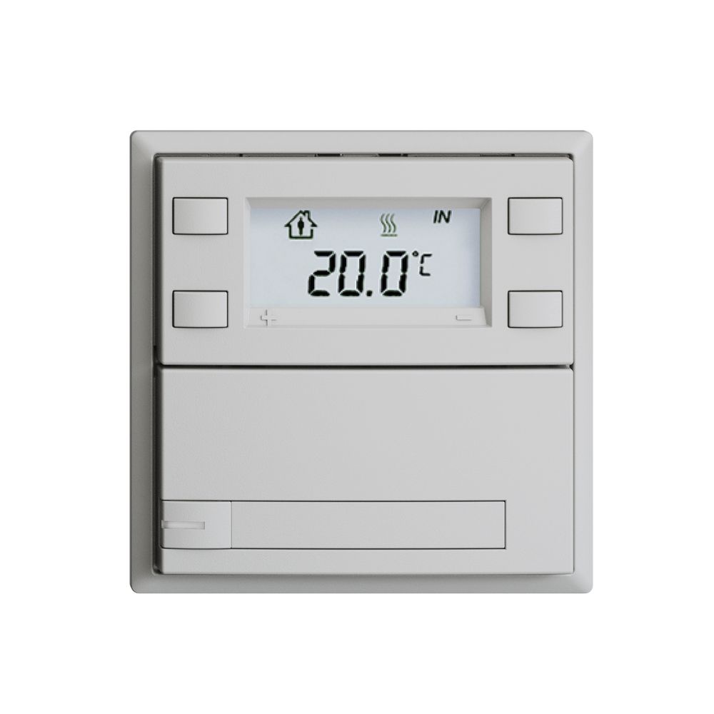 Poussoir RTH ENC KNX 1× EDIZIOdue F gris clair, avec pap.+LED RGB