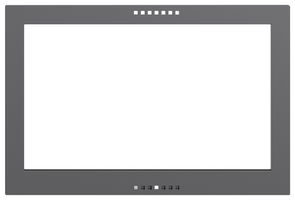 Frontplatte EDIZIOdue für KNX-Panel 7" dunkelgrau