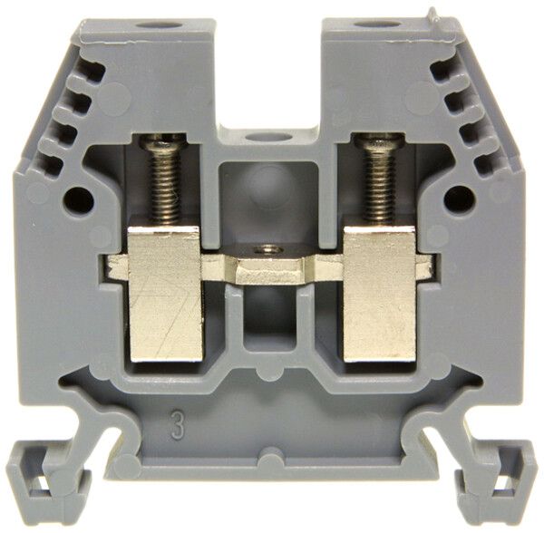 Durchgangs-Reihenklemme Woertz Ex 2.5…6mm² 41A 1000V Schraubansch.2×1 TH35 grau