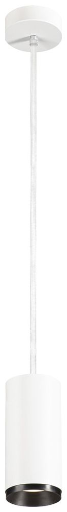 LED-Pendelleuchte SLV NUMINOS M DALI 20W 2120lm 4000K 36° Ø85×185mm weiss