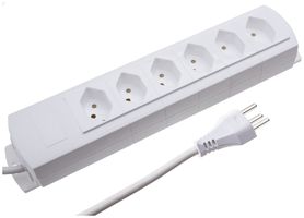 Steckdosenleiste MH 6×T23 Prime-Line Td 3×1.5mm² 3m weiss