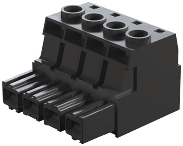 Buchsenstecker Weidmüller BUZ HP geschlossen 10.16mm 2L versilbert schwarz