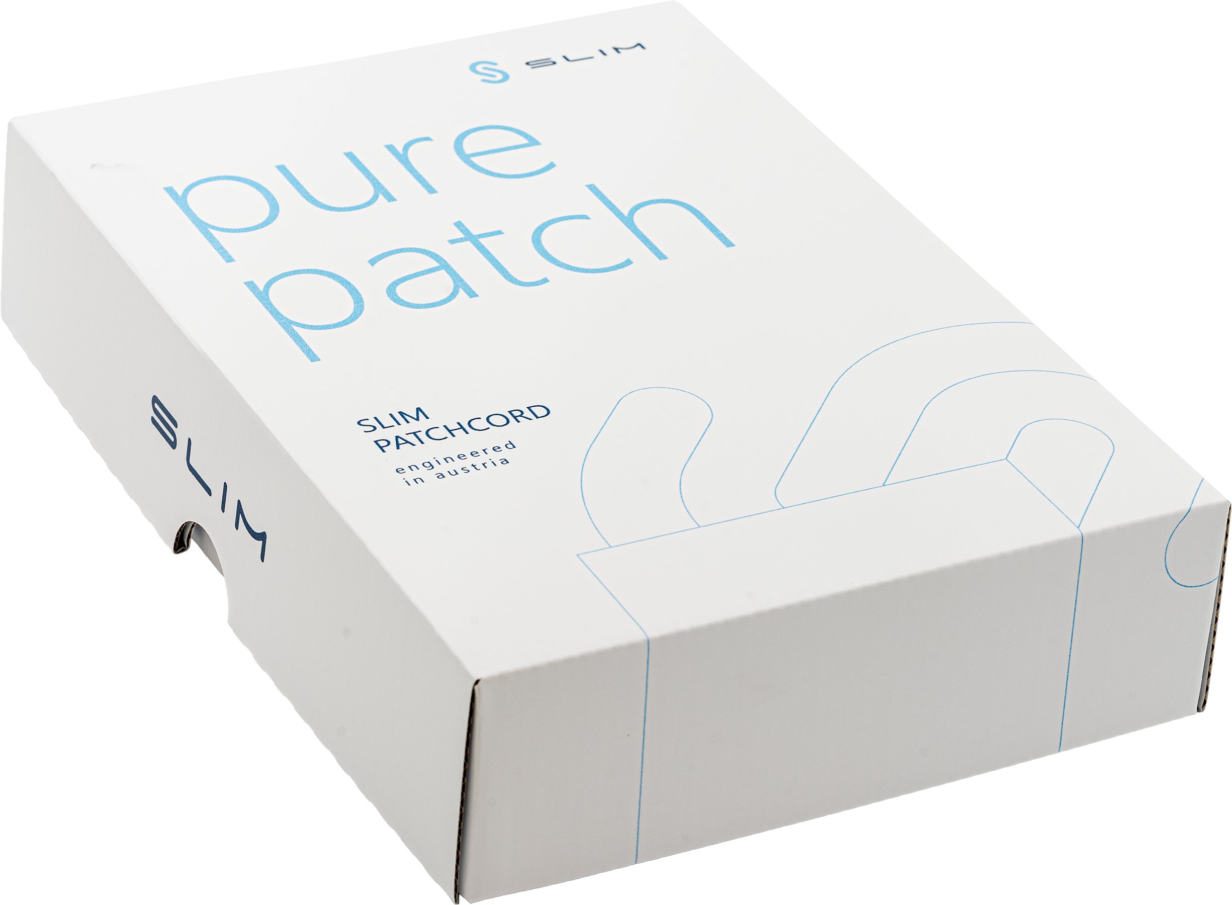 SLIM Patchkabel: 10cm, grau, 50-Pack Cat.6A, U/FTP, LSOH, Klinke unbrechbar