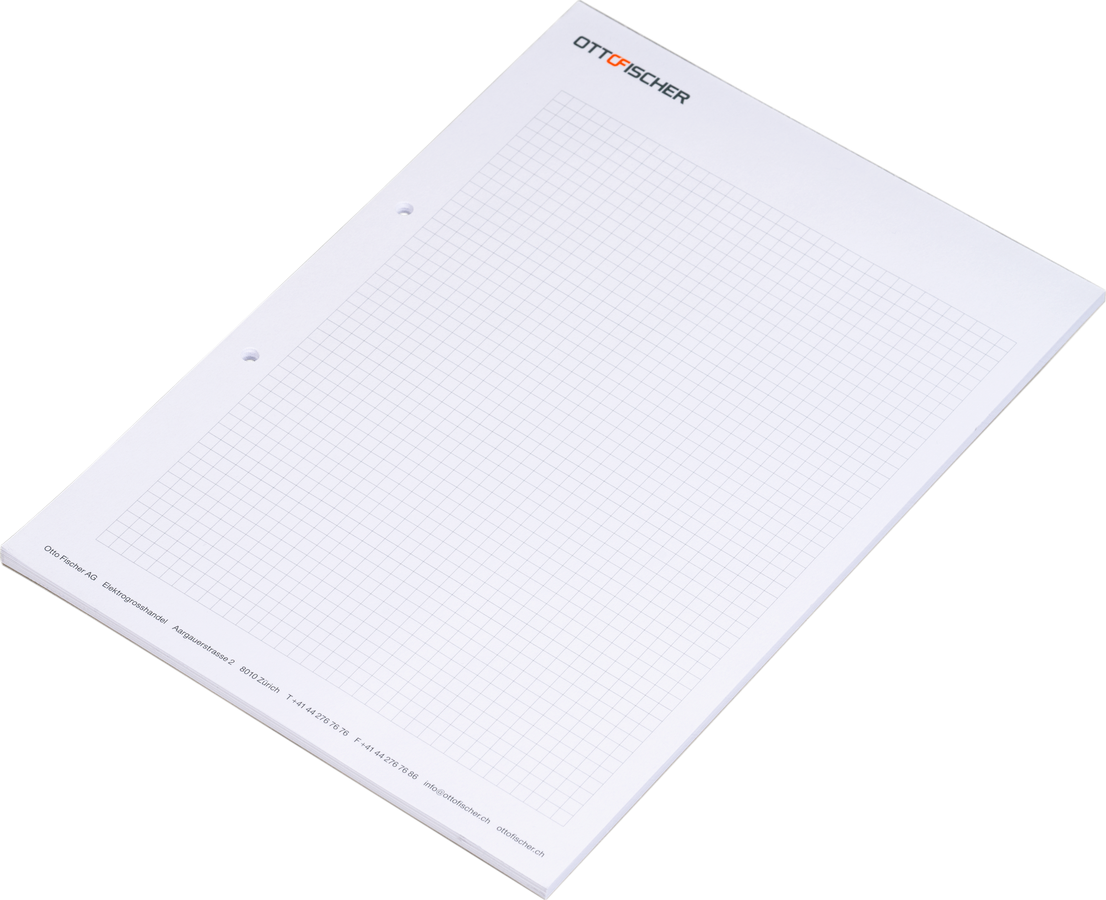 OF-Notizblock bedruckt A4