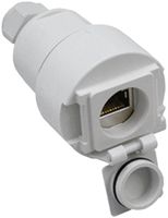 Kupplungssteckdose Dätwyler, Ø 41.8×79 mm, inkl. Modul MS-C6a Cat.6a