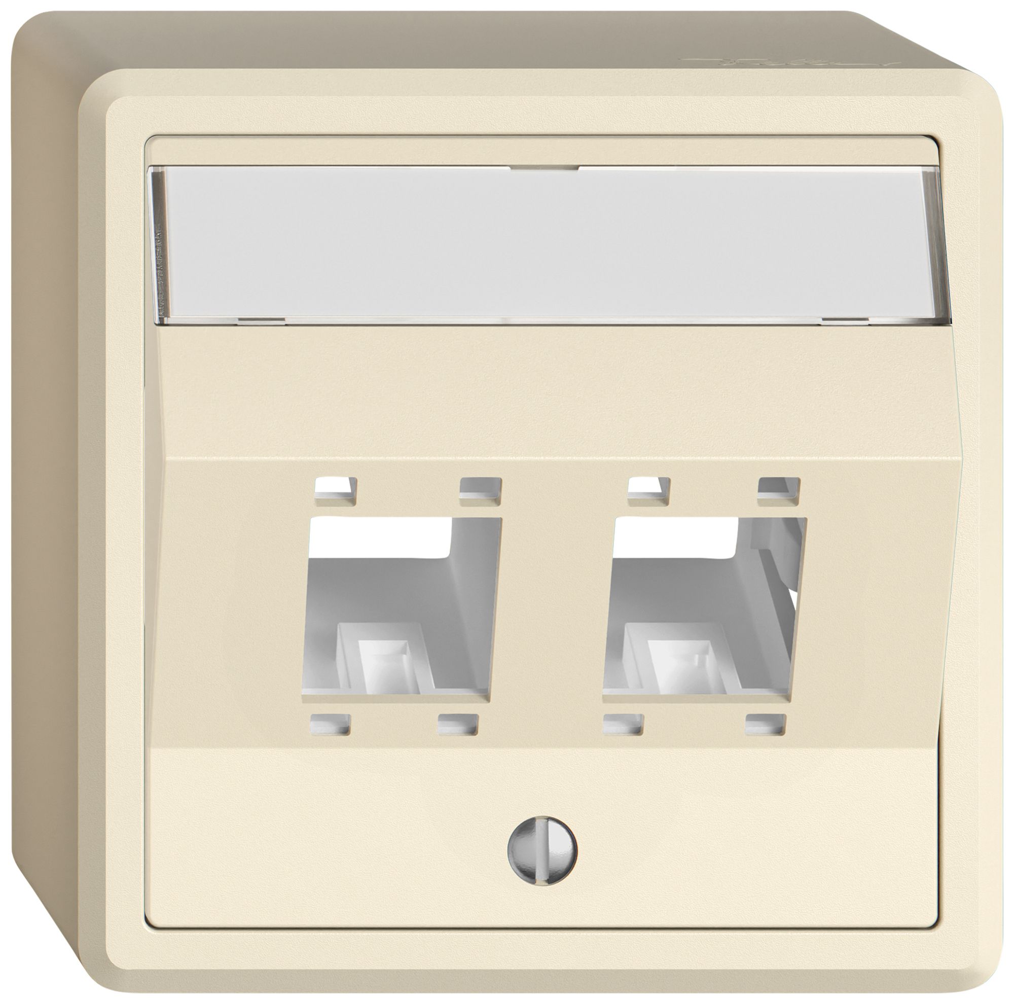 AP-Montageset EDIZIO.liv SNAPFIX® für freenet Kat.5e/6 Adapter 2× cr