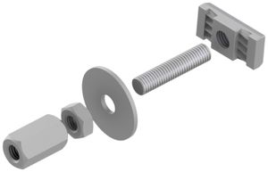 Anbinder Lanz Innengewinde Schlitz M12