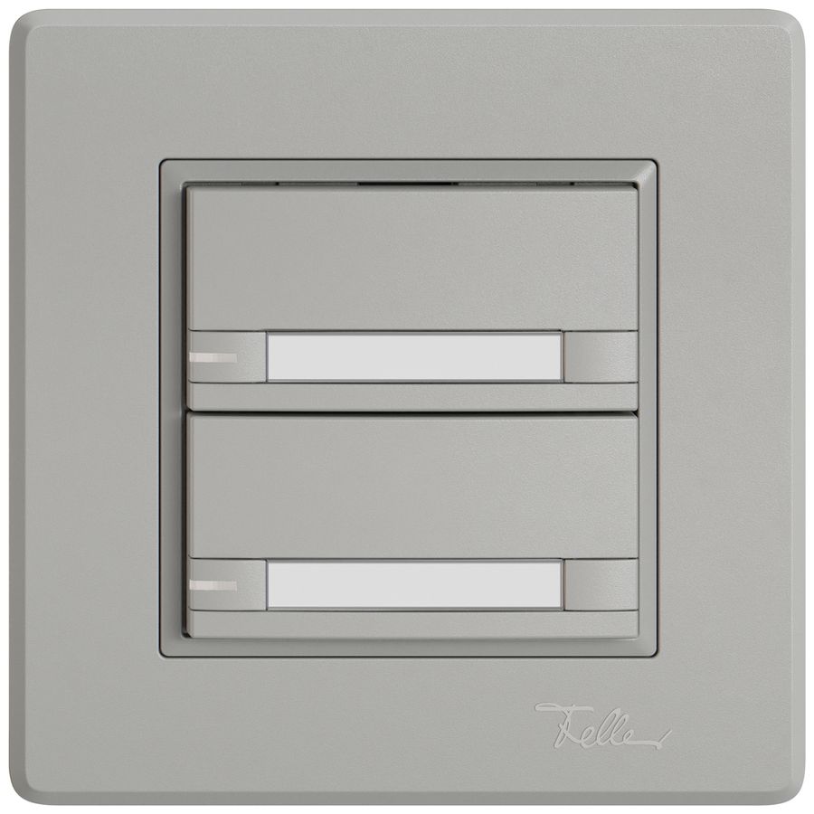 UP-Universaltaster EDIZIO.liv UNI SNAPFIX® 12…48V m.LED blau 2× Pap.hgu