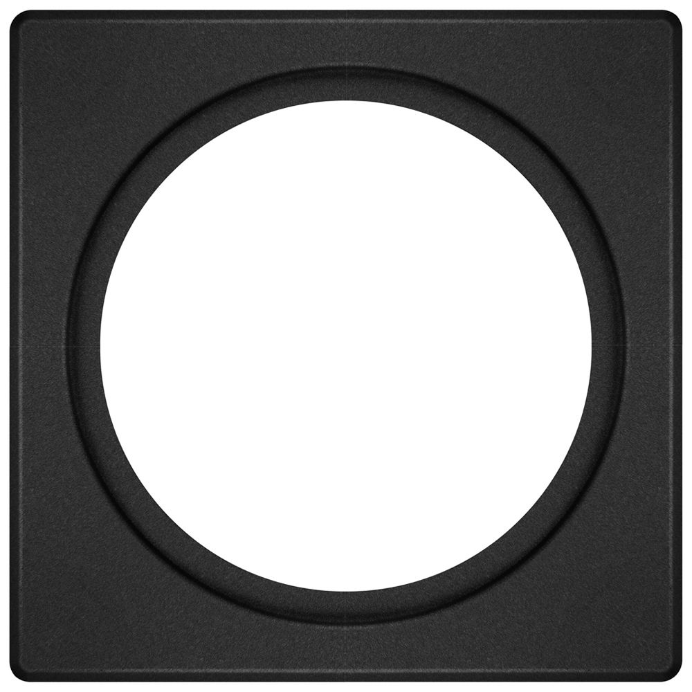 Abdeckplatte LEDVANCE FRAME Stahl 100×100mm 1×Ø68mm schwarz