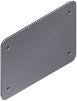 Nassdeckel Quox 185×130mm Chromstahl geschliffen IP54