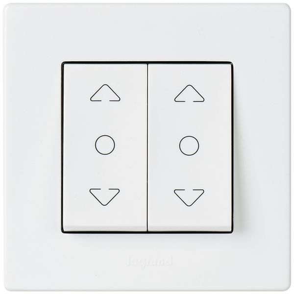 Contact pour stores AP ATO 2 modules blanc HAUT/STOP/basico