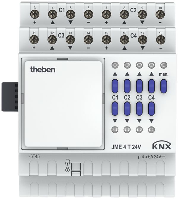 Actionneur de jalousie KNX AMD Theben JME Mix II extension 4 fois