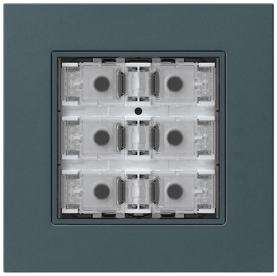 Poussoir KNX ENC KPR p.6×touches 6×points actionnables LED anthracite