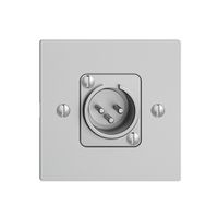 Anschlussdose XLR mit Stecker EDIZIOdue hellgrau