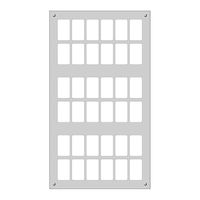 Montageplatte FLF 6×6 Al natur eloxiert