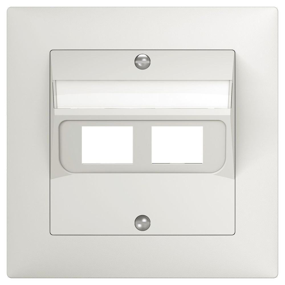 Kit di copertura SIDUS per 2RJ45 bianco