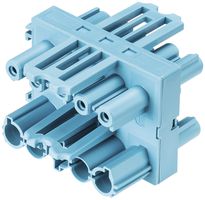 Verteilerblock-H Wieland 5P GST 18i5 pastelblau