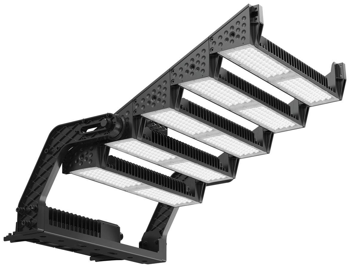 Proiettore LED DOTLUX HLFsport 1800W 224945lm 3000K IP66 131×34° DALI nero