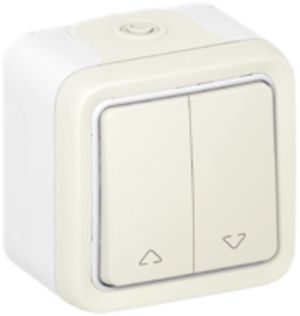 AP-Storentaster PLEXO 2×A/1L weiss