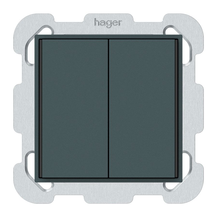 UP-Taster KNX KAL 2×Tasten 4×Betätigungspunkte LED anthrazit