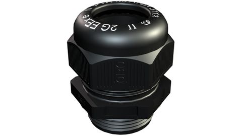 Schwarz mit Zugentlastung