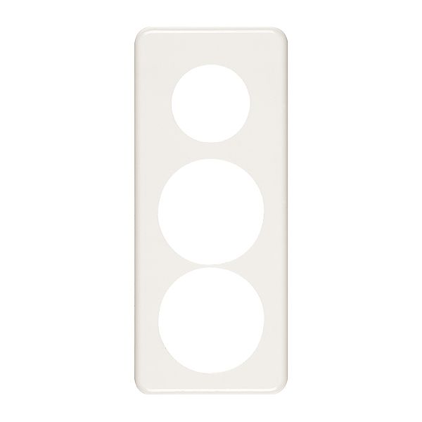 Placca di copertura 3×1 43 +58+58 bianco