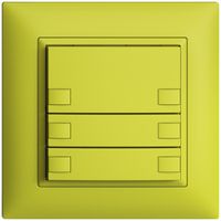 Poussoir ENC KNX 6× EDIZIOdue lemon RGB sans LED