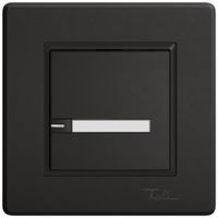 Pulsante universale INC EDIZIO.liv UNI SNAPFIX® c.LED RGB 1× com.1T targ.ne