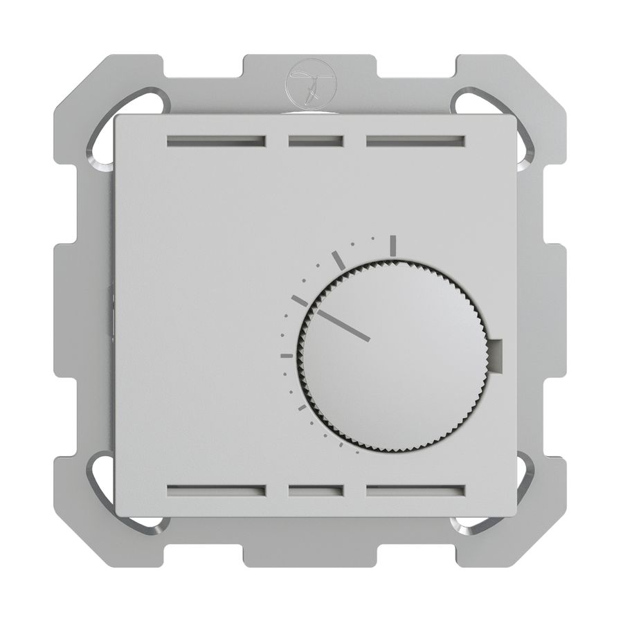 Thermostat d'ambiance ENC EDIZIOdue gris clair, sans interrupteur