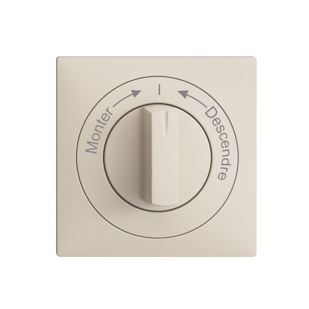 Frontset Monter->I<-Descendre EDIZIOdue 60×60mm crema