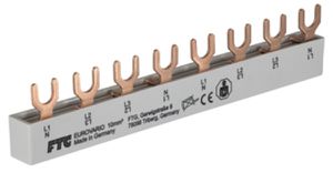 Kammschiene Eurovario-PHSC, unten, E-Typ, 4L, 8 TE, 10mm², 63A, 140mm