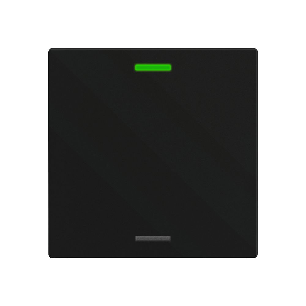 EB-Taster KNX RGBW MDT BE-TAL600116.01 1T/2B schwarz matt "neutral"