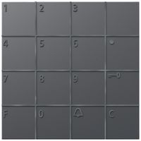 Module clavier Siedle indépendant du système 12V AC gris