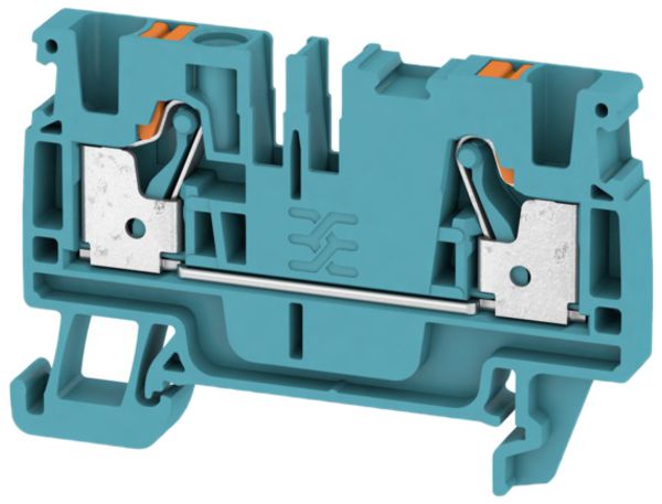 Borne de passage Weidmüller A2C PUSH IN 4mm² TS35 bleu